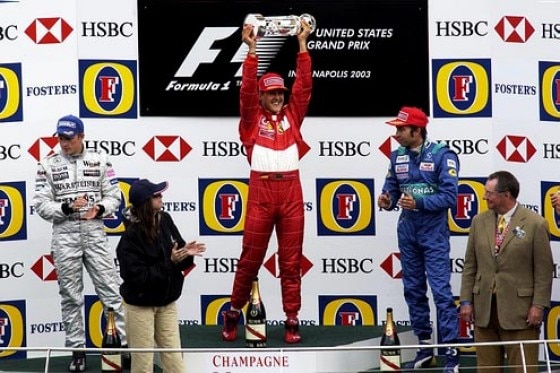 Michael Schumacher gewinnt GP der USA