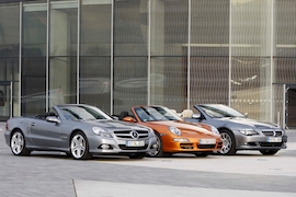BMW 630i Cabriolet Mercedes SL 350 Porsche 911 Carrera S Cabriolet