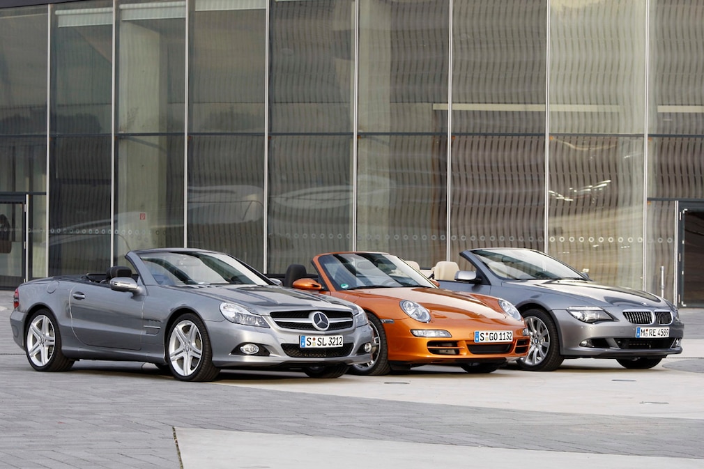 BMW 630i Cabriolet Mercedes SL 350  Porsche 911 Carrera S Cabriolet