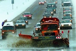 Streudienst im Winter