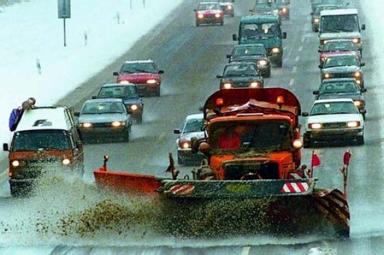 Streudienst im Winter