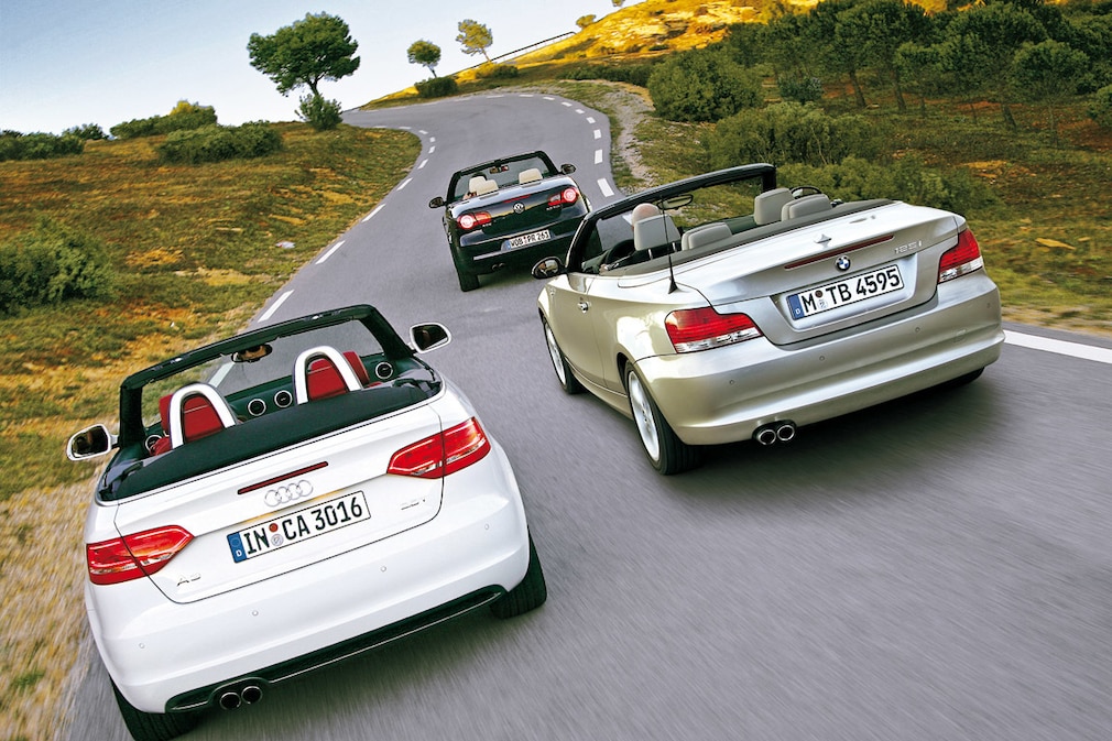 VW Eos 2.0 TSI BMW 125i Cabrio Audi A3 Cabrio 2.0 TFSI