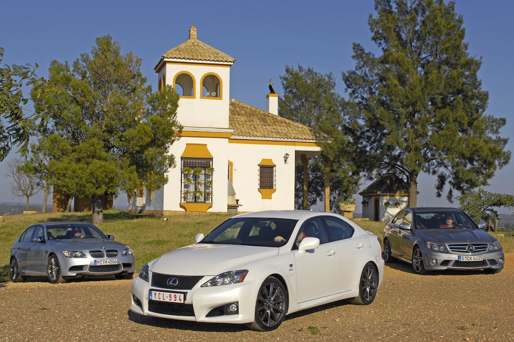 Lexus IS F Mercedes-Benz C 63 AMG BMW M3