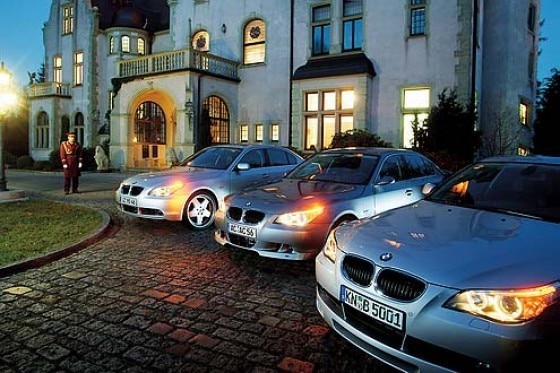 Drei getunte BMW 530d