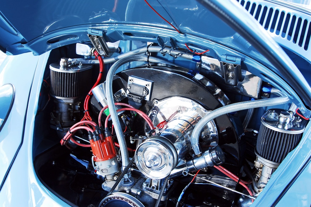 Motor im getunten VW Käfer 1200