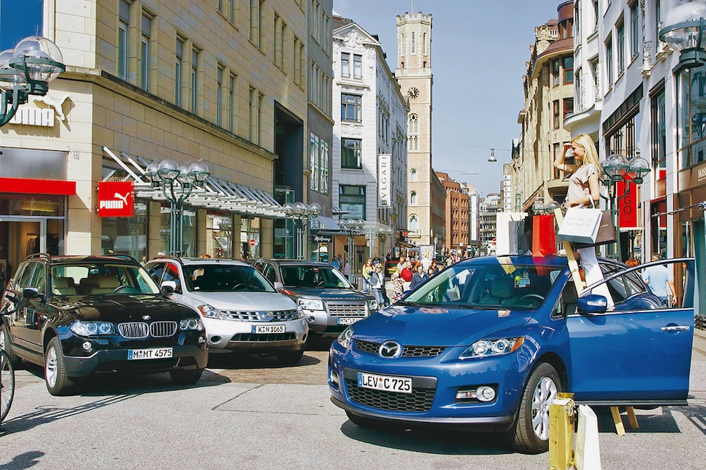 BMW X3 3.0si  Nissan Murano 3.5 V6 Land Rover Freelander i6 Mazda CX-7 2.3 MZR