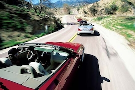 Vier Cabrios mit Achtzylinder