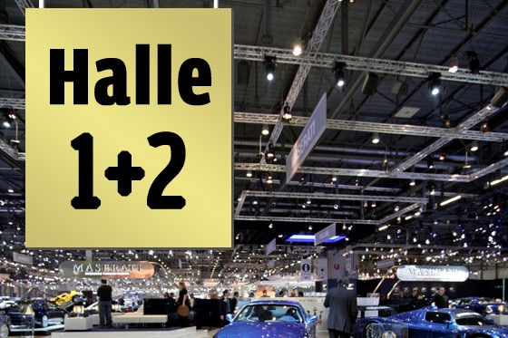Genfer Salon, Halle 1 und 2