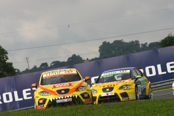 Seat León TDI WTCC, Curitiba 2008, Coronel und Tarquini