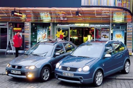 VW Polo Fun TDI und Rover Streetwise R2