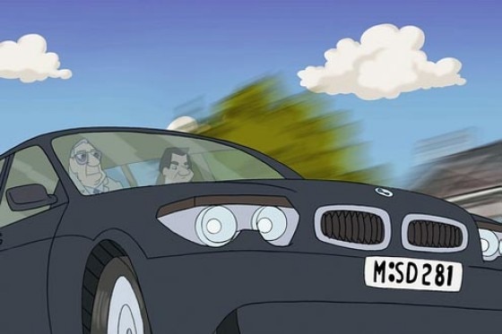 BMW 7er im Kino-Krimi
