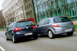 Vergleich Opel Astra/VW Golf
