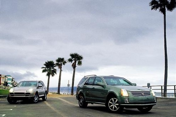 Cadillac SRX gegen Porsche Cayenne S