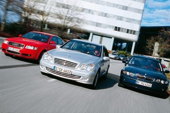 C 230 K gegen BMW 325i und Audi A4 1.8 T