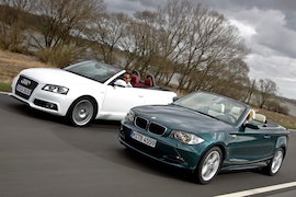 Audi A3 2.0 TFSI Cabrio BMW 125i Cabrio