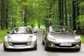 Smart roadster Brabus und Toyota MR2