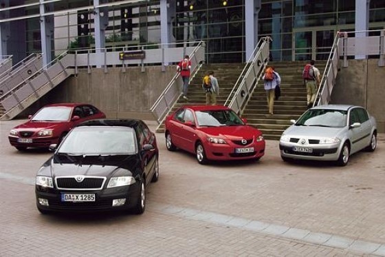 Elantra  Mégane  Mazda3  Octavia