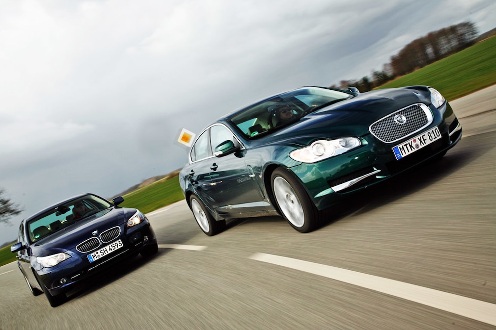 Jaguar XF V8, BMW 550i