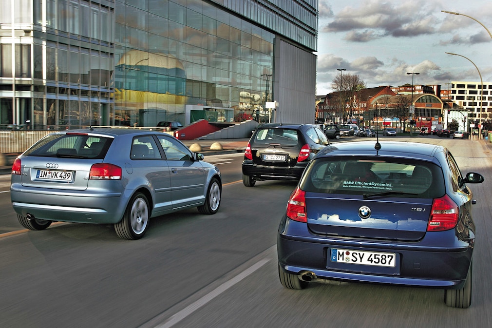 Audi A3, BMW 116i, Mercedes A 150