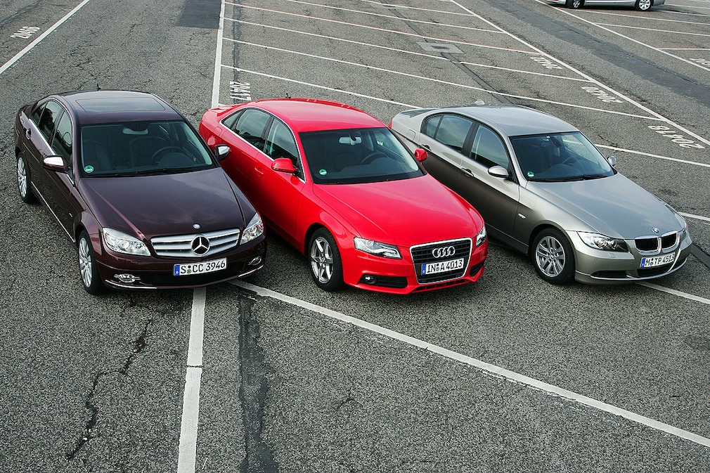Audi A4 1.8 TFSI, BMW 318i, Mercedes-Benz C 180 K