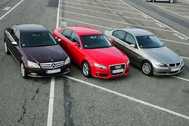 Audi A4 1.8 TFSI, BMW 318i, Mercedes-Benz C 180 K