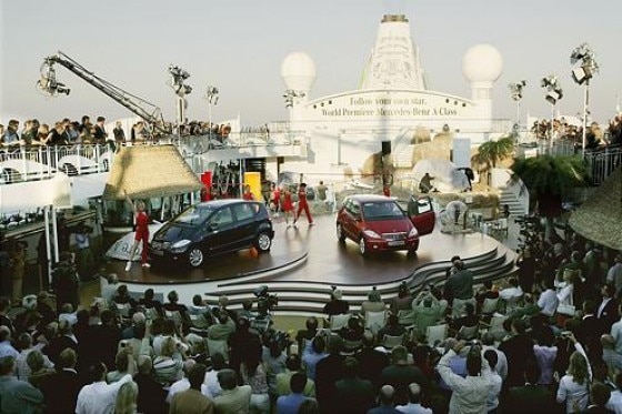 A-Klasse-Premiere auf der "Aida Aura"