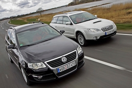 VW Passat Variant 2.0 TDI 4Motion Subaru Outback 2.0D