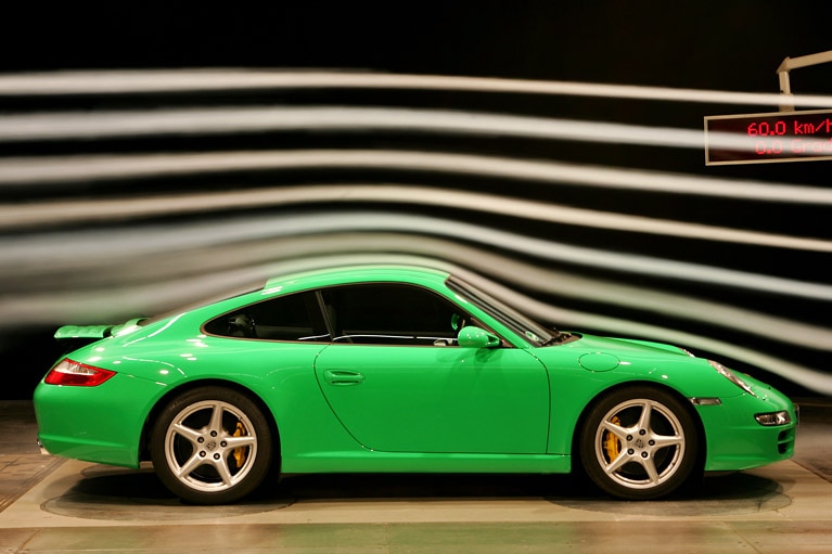 Porsche 911 Carrera Windkanal