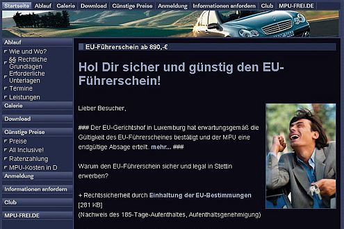 Werbung EU-Führerschein