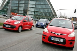 Test Citroën C1/Daihatsu Cuore/Hyundai i10
