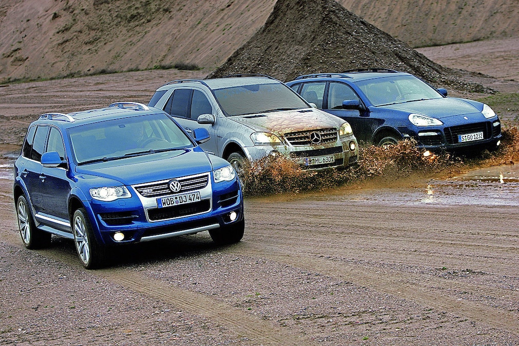 Porsche Cayenne GTS Mercedes-Benz ML 63 AMG VW Volkswagen Touareg R50