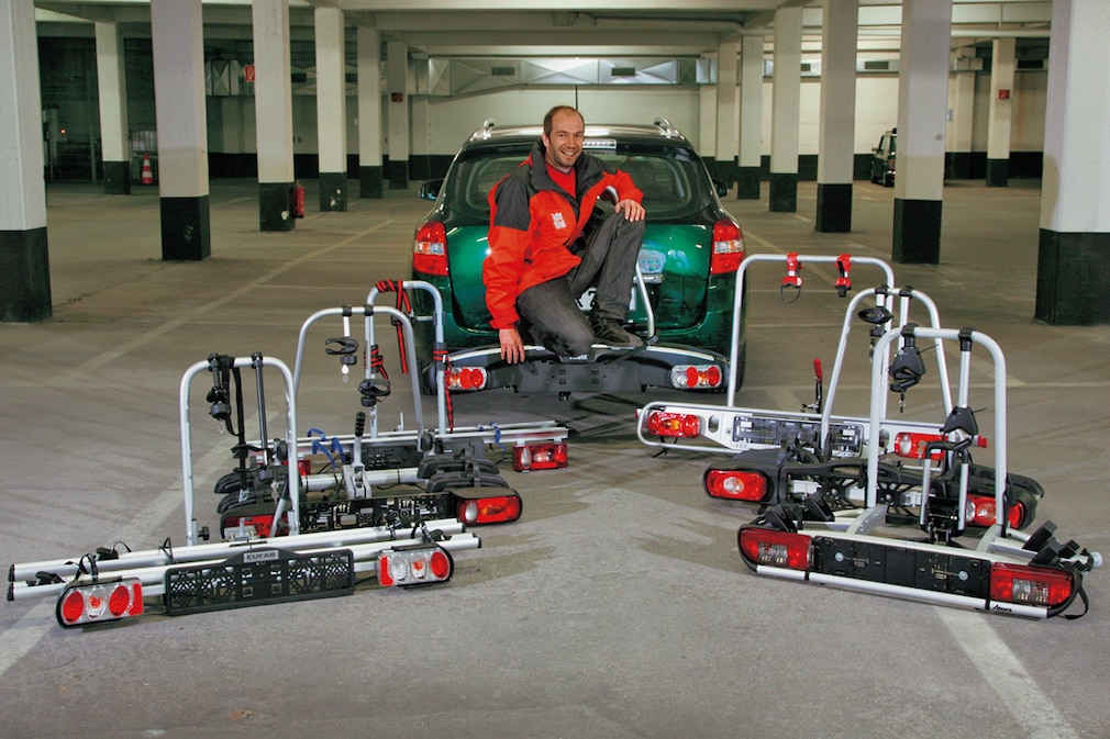 Sieben Fahrradträger im Test
