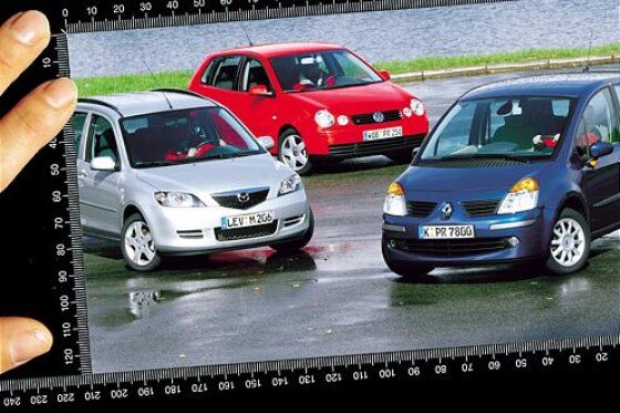 Renault Modus gegen Mazda2 und VW Polo Renault Modus gegen Mazda2 und VW Polo