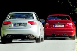 Audi S4 gegen BMW M3
