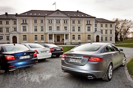 Jaguar XF 2.7 D Audi A6 3.0 TDI quattro Mercedes E 300 Bluetec BMW 530d