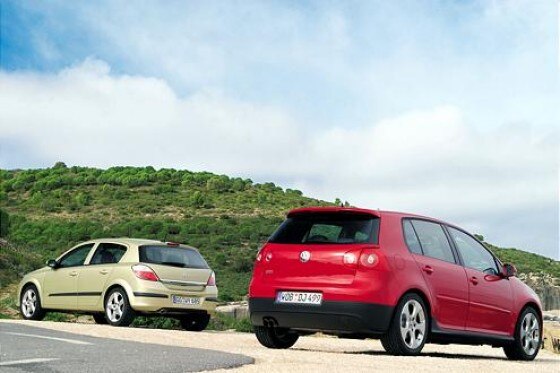 Test Opel Astra Turbo gegen VW Golf GTI Test Opel Astra Turbo gegen VW Golf GTI