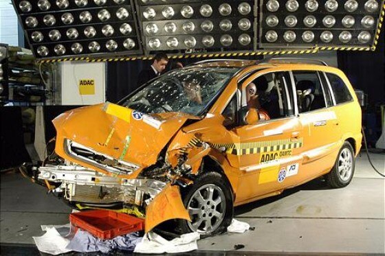 Crashtest Opel Zafira CNG