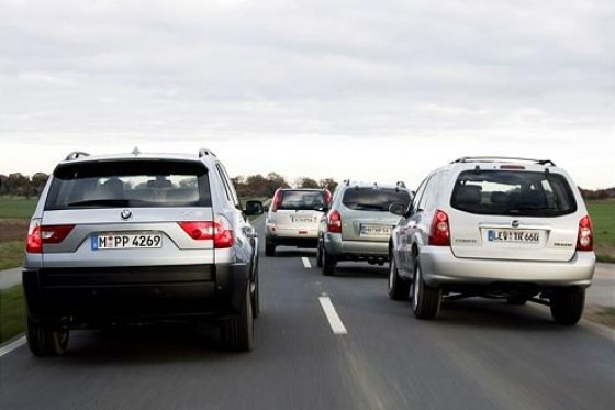 Vergleich BMW X3 gegen drei Asien-SUV