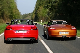 Audi TTS Roadster Porsche Boxster S