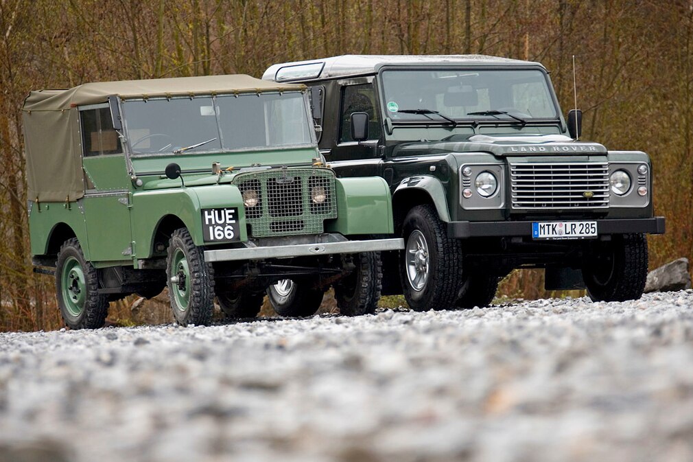Land Rover Alt gegen neu