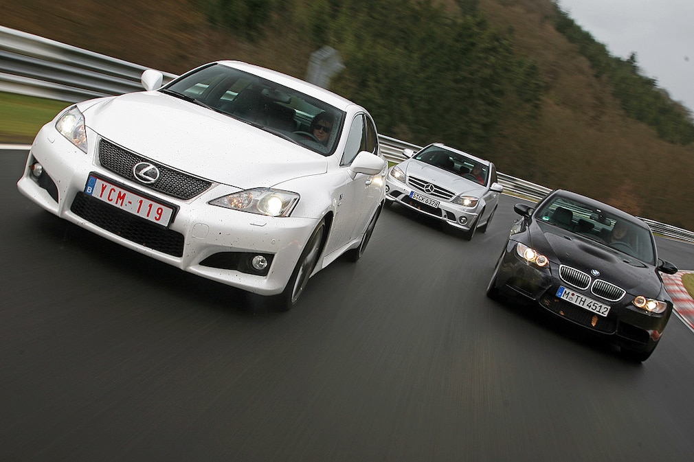 BMW M3 Mercedes C 63 AMG Lexus IS F