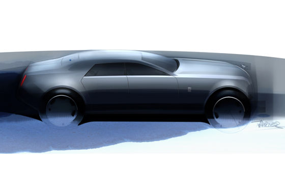 Erste Studie des Rolls-Royce RR4.