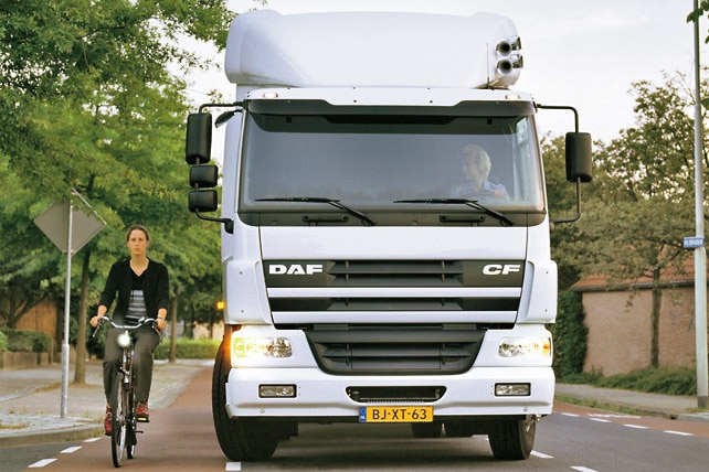 Lkw beim Abbiegen