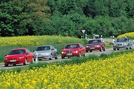 Ford Cougar 24V Peugeot 406 Coupé 3.0 V6 Mercedes-Benz CLK 230 K Volvo C70 2.4T BMW 323i Coupé