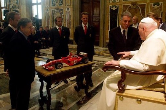 Schumi-Audienz beim Papst