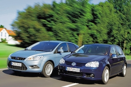 Ford Focus 2.0 TDCi Powershift VW Golf 2.0 TDI DSG