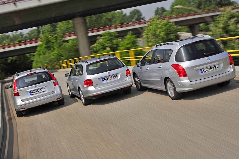 VW Golf Variant Hyundai i30 cw Peugeot 308 SW