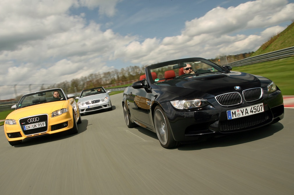 Audi RS4 Cabrio, BMW M3 Cabrio, Mercedes CLK 63 AMG