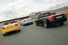 Audi RS 4 Cabrio BMW M3 Cabrio DKG Mercedes CLK 63 AMG Cabrio