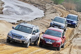 Subaru Forester 2.0X VW Tiguan 1.4 TSI Honda CR-V2.0 Honda CR-V 2.0 Nissan X-Trail 2.0